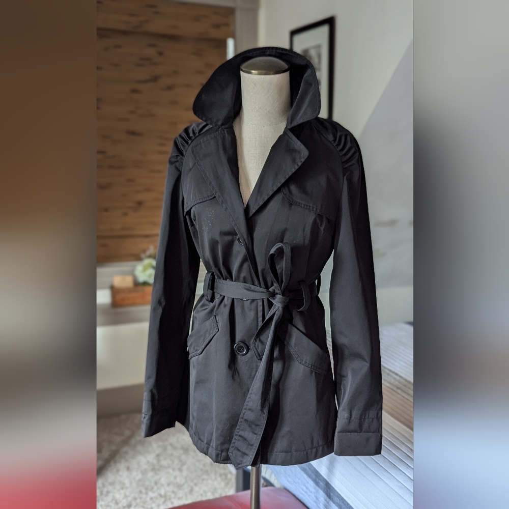 Colebrook Short Trench Rain Coat - Picture 5 of 10